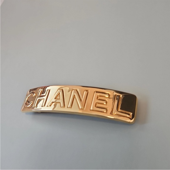 CHANEL GOLD HAIR BARETTE - Picture 7 of 10